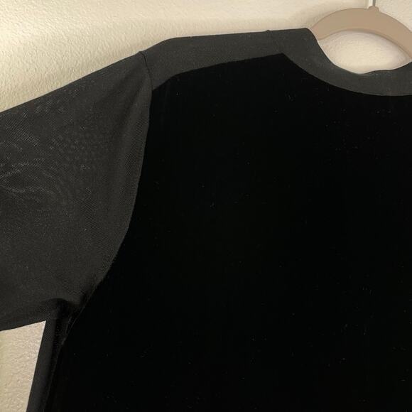 Lafayette 148 Black Long Open Cardigan 100% Silk Velvet back - Picture 7 of 13